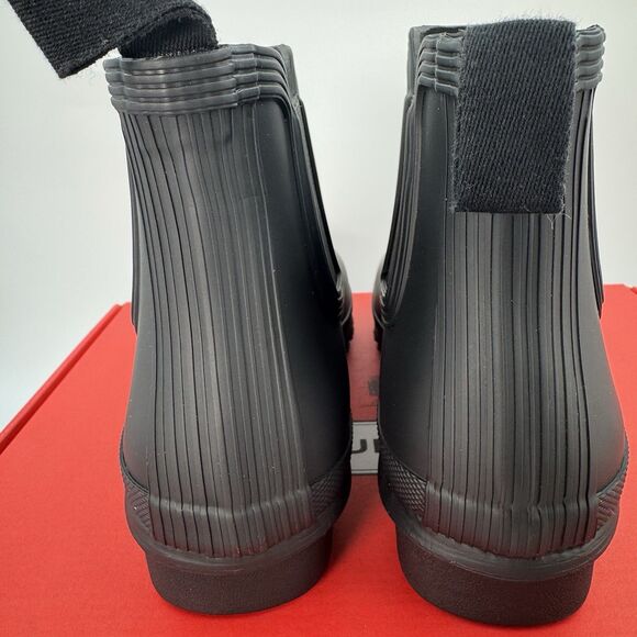 Hunter Women's Original Short Boot Chelsea Black US 6 Waterproof, Rain Boot New - Picture 5 of 15